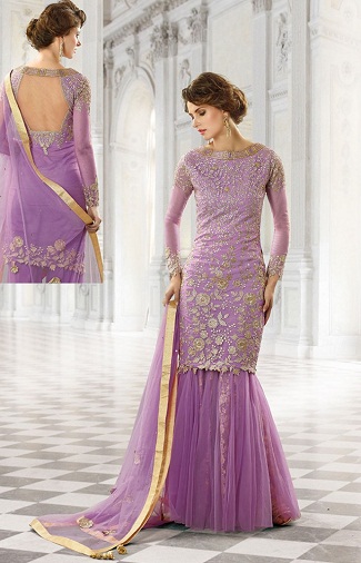 Palazzo Purple Salwar kostiumai