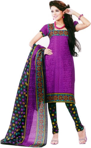 Juoda ir violetinė Salwar Kameez