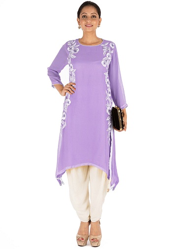 Šviesiai violetinis „Salwar“ kostiumas