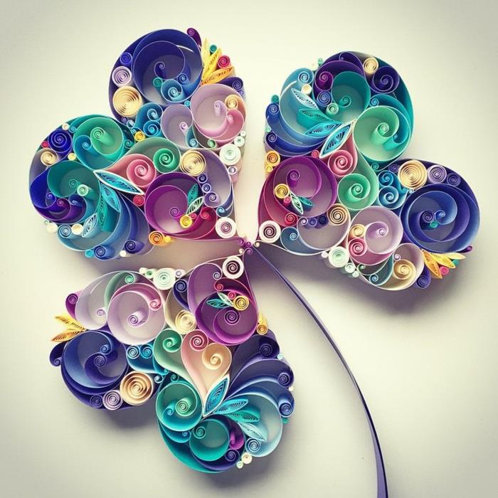 quilling χαρτί πτυσσόμενο λουλούδι τέχνης πολύχρωμο