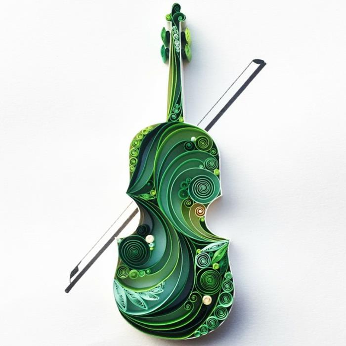 χαρτί τέχνης αναδιπλούμενο βιολί τέχνης