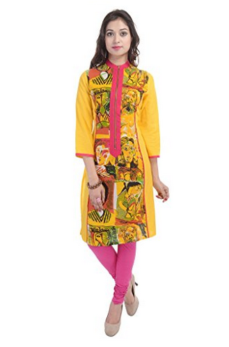 Yüksek Boyun Rajasthani Kurti