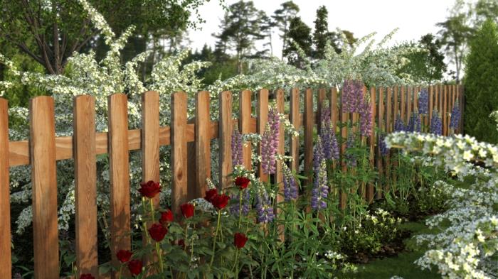 πέργκολα φράχτη κήπου κλασικές ξύλινες σανίδες