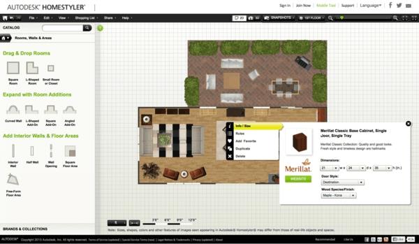 σχεδιαστής δωματίων online Autodesk Homestyler σχεδιαστής επίπλων