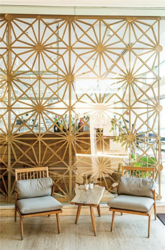 ιδέες διαχωριστικό δωματίου διαχωριστικό δωματίου κουρτίνα διαχωριστικό δωματίου ράφι λευκό διακοσμητικό τοίχο μεταλλική διακόσμηση