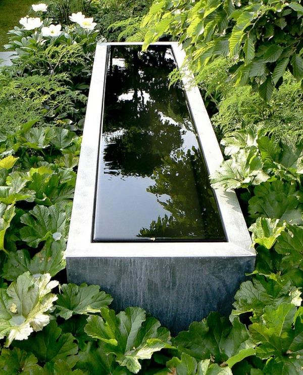 ιδέες σχεδιασμού ορθογώνιου κήπου πισίνας