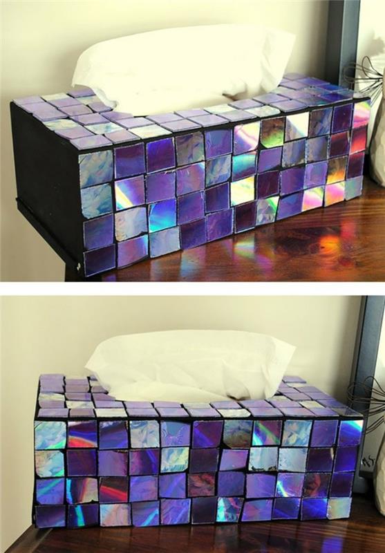 ανακύκλωση bastelin με cds ιδέες ανακύκλωσης wall deco ιδέες deco box