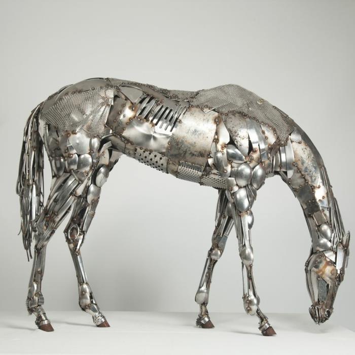 ανακύκλωση tinker μεταλλική φιγούρα τέχνη αλόγου