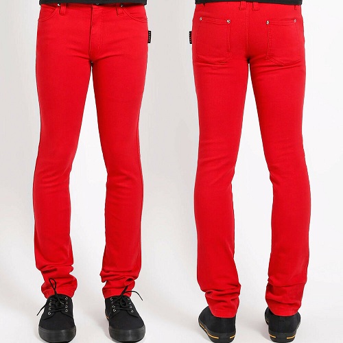 Kırmızı Skinny Pantolon