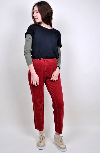 Kırmızı Kordonlu Pantolon