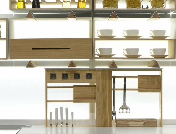 ράφια συστήματα σαλόνι ιδέες κουζίνας ράφια
