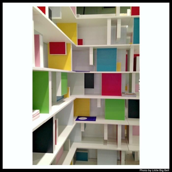 ράφια συστήματα σαλόνι ντουλάπα χώρος εργασίας πολύχρωμο