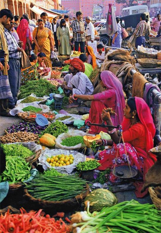 ταξίδι στην αγορά ινδικής κουλτούρας της Ινδίας