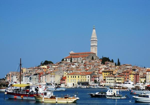 ταξίδι στο λιμάνι της κροατίας rovinj istria
