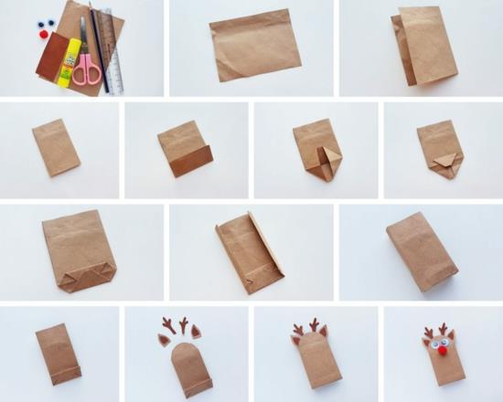 Πώς να φτιάξετε ταράνδους από χάρτινες σακούλες