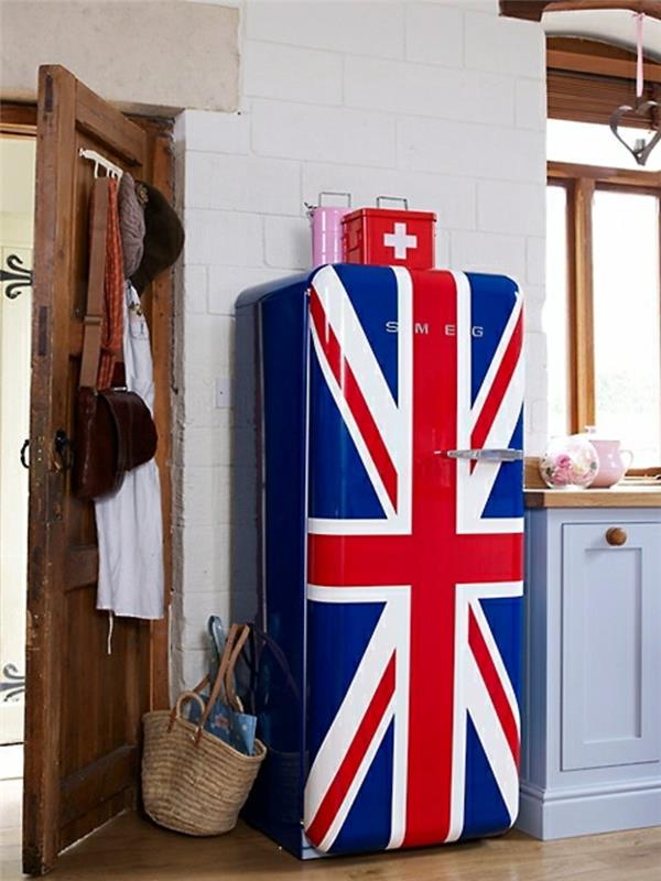 ρετρό ψυγείο βρετανική σημαία unionjack smeg