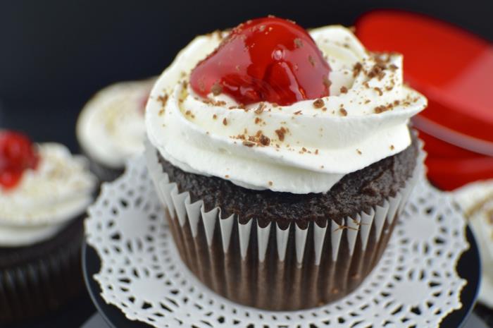 συνταγές cupcakes μαύρο δάσος cupcake νόστιμες ιδέες συνταγής cupcakes