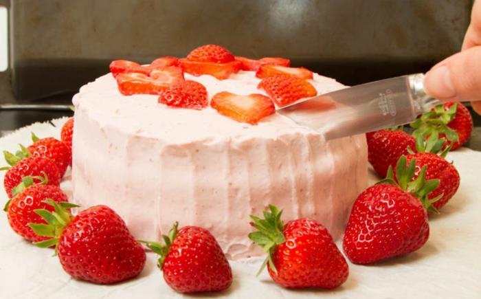 Συνταγές με κέικ κρέμας φράουλας τιραμισού φράουλα