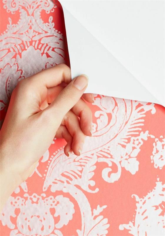 σωστά χαρτί σχεδιαστής ταπετσαρίες ροζ τοίχου ιδέες λουλουδιών