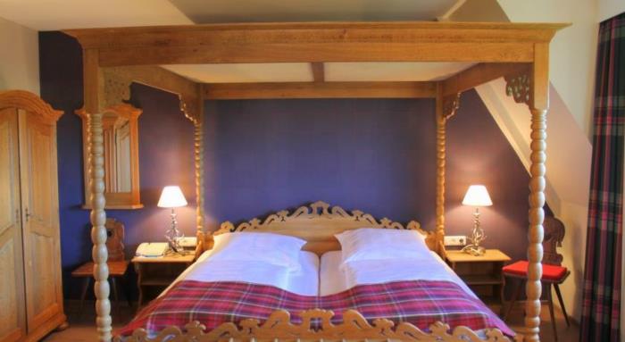 ρομαντικά ξενοδοχεία υπνοδωμάτιο κρεβάτι θόλος