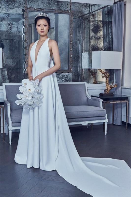 νυφικά romona keveza 2019 μοντέρνα νυφικά