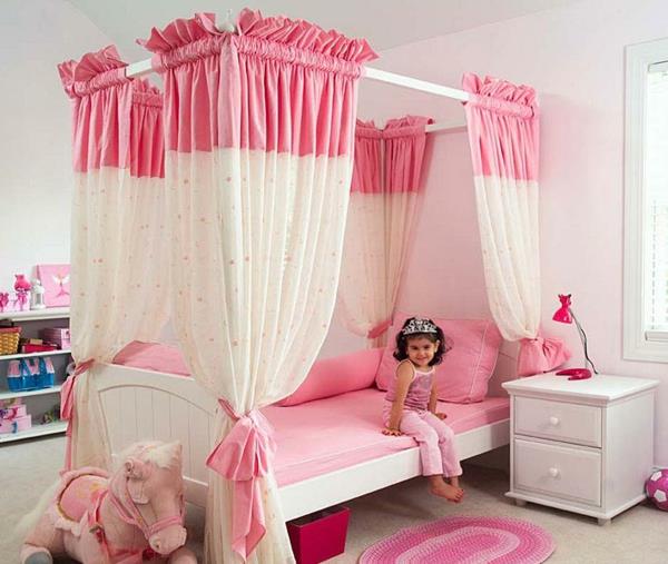 ροζ υπνοδωμάτιο κοριτσίστικο δωμάτιο