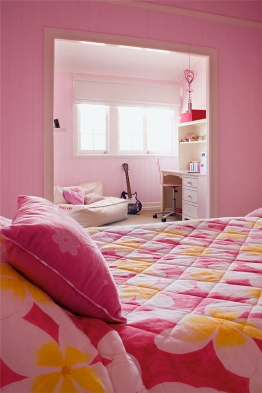 ροζ υπνοδωμάτιο πάπλωμα κιθάρα