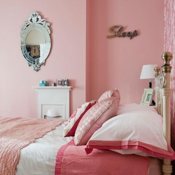 ροζ μαξιλάρι πάπλωμα κρεβατοκάμαρας