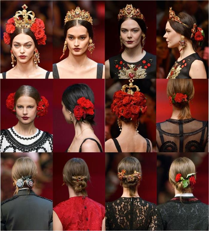κόκκινα τριαντάφυλλα σχεδιάστρια συλλογή γυναικεία ρούχα dolce gabbana