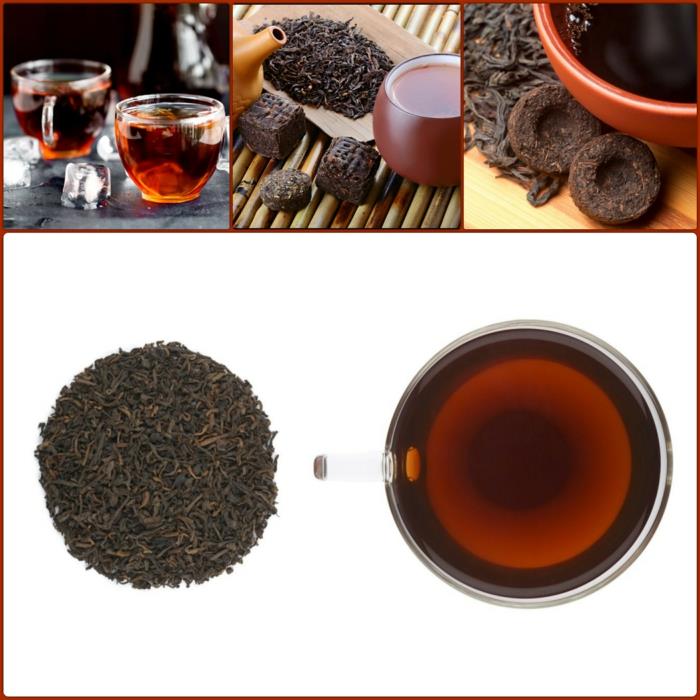 κόκκινο τσάι pu erh τσάι αποτέλεσμα