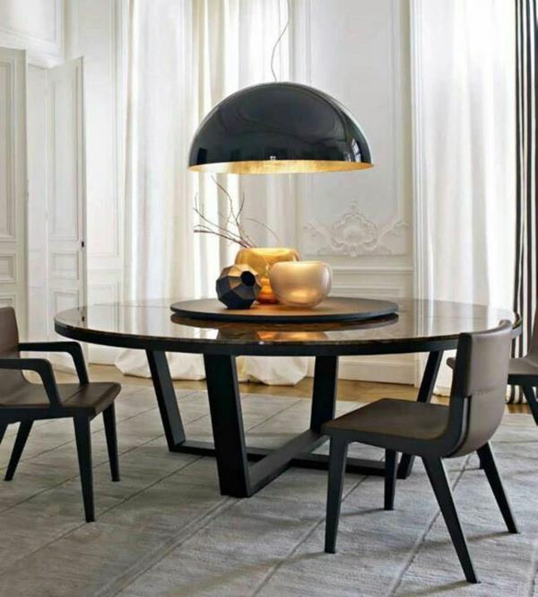 στρογγυλά τραπέζια τραπεζαρίας μαύρα τραπέζια τραπεζαρίας με καρέκλες