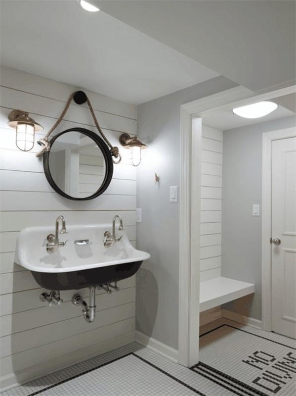 ιδέες μπάνιου σχεδιασμού στρογγυλού καθρέφτη μπάνιου καθρέφτη τοίχου
