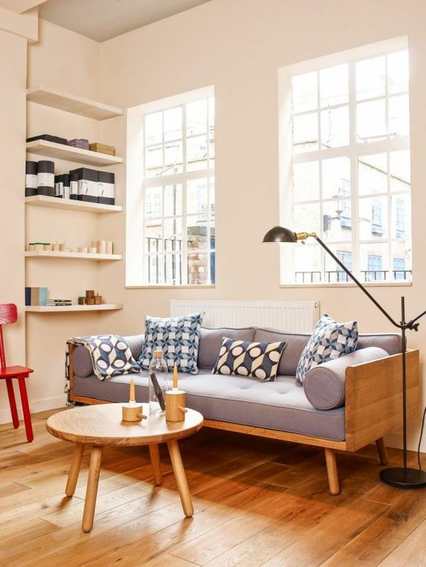 στρογγυλό τραπεζάκι καφέ ξύλινη επίπλωση σαλόνι ιδέες ξύλινο πάτωμα επικαλυμμένο καναπέ