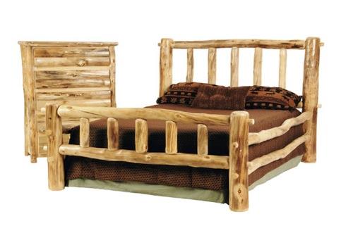 Κρεβάτι εξοχικού στυλ σχεδιάζει κεφαλάρι από πλέγμα από ξύλινο κρεβάτι