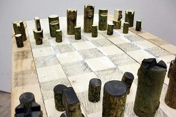 φιγούρες σκακιού παιχνίδι σκάκι φυσικό ξύλο