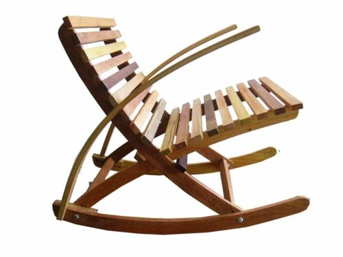 κουνιστή καρέκλα πτυσσόμενο ξύλο εξωτερικός κήπος