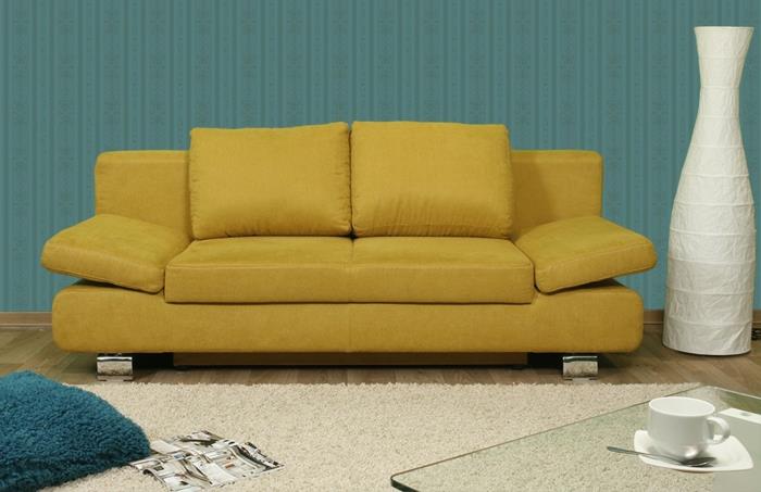 καναπές κρεβάτι restyl stilly eidos καναπές κρεβάτι κίτρινο