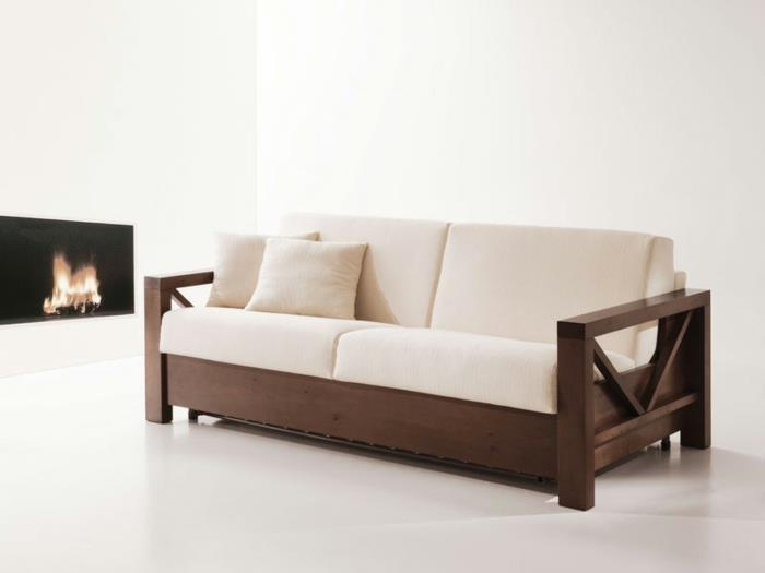 καναπές -κρεβάτι καναπές -κρεβάτι κρεβάτι επισκεπτών monet καναπές μασίφ ξύλο σχεδιασμός idf