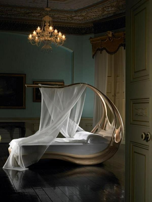 υπνοδωμάτιο σχεδιασμός εξαιρετικό κρεβάτι πολυέλαιος θόλος
