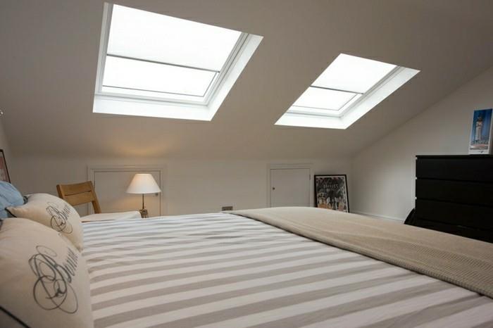 Επιπλώστε το υπνοδωμάτιο με κεκλιμένη οροφή