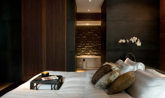 ιδέες κρεβατοκάμαρας κομψό υπνοδωμάτιο σε στιλ ξενοδοχείου