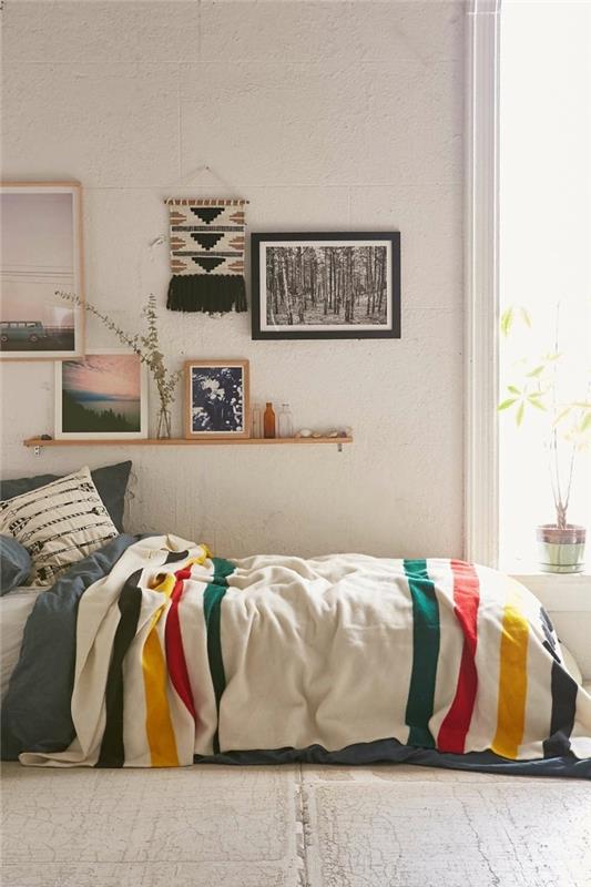 ιδέες κρεβατοκάμαρας αστικά κρεβάτια χρωματιστά κρεβάτια