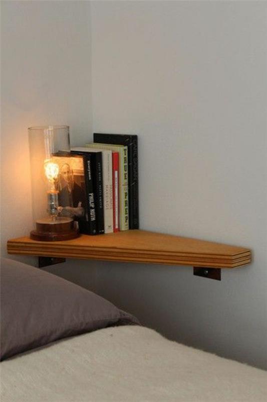 έπιπλα κρεβατοκάμαρας κρεβάτι κομοδίνο γωνιακό τραπέζι ξύλινο πάνελ τοίχου