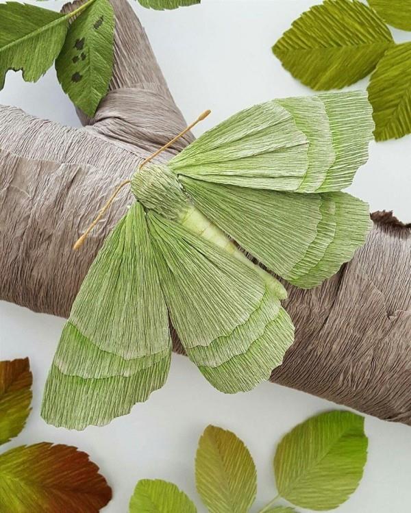 tinker ιδέας πεταλούδας με χαρτί κρέπα