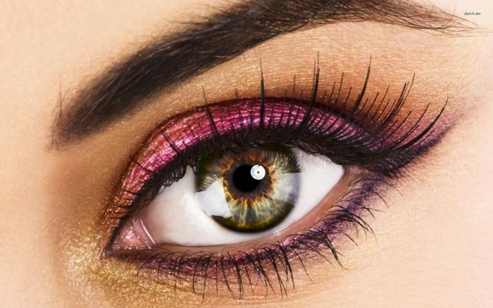 συμβουλές μακιγιάζ μπλε μάτια καστανά μάτια πράσινα μάτια συμβουλές φωτογραφίας εξωτερικά μάτια συνθέτουν ροζ