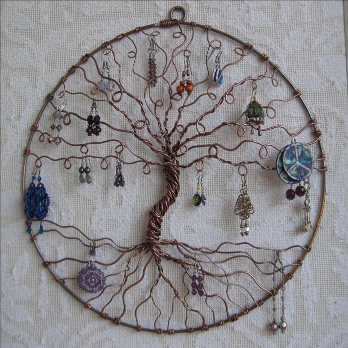 κοσμήματα βάση κοσμήματα αποθήκευση diy ιδέες σαφώς οργανωμένο δέντρο της ζωής