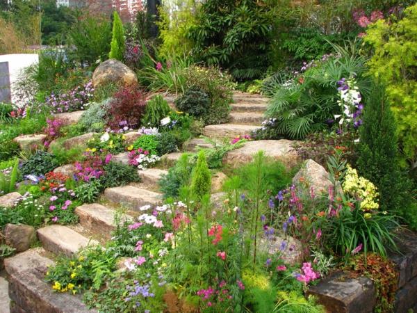 όμορφες ιδέες κήπου πέτρες