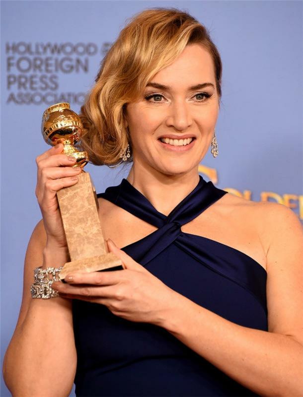 όμορφα βραδινά φορέματα Golden Globes 2016 Kate Winslet