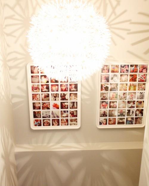 Έκθεση με οικογενειακές φωτογραφίες διακόσμηση ολόκληρου τοίχου τοίχου