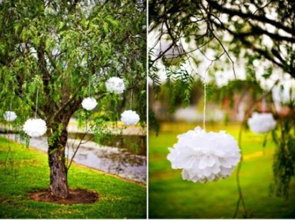 εικόνες κήπου διακοσμήσεις κήπου ιδέες κήπου δέντρο λευκά κομμάτια